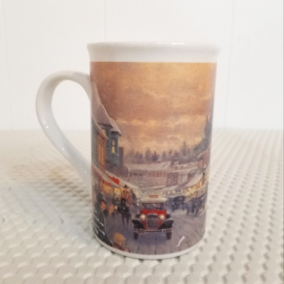 Thomas Kinkade Christmas Town Coffee Mug - Picture 1 of 8